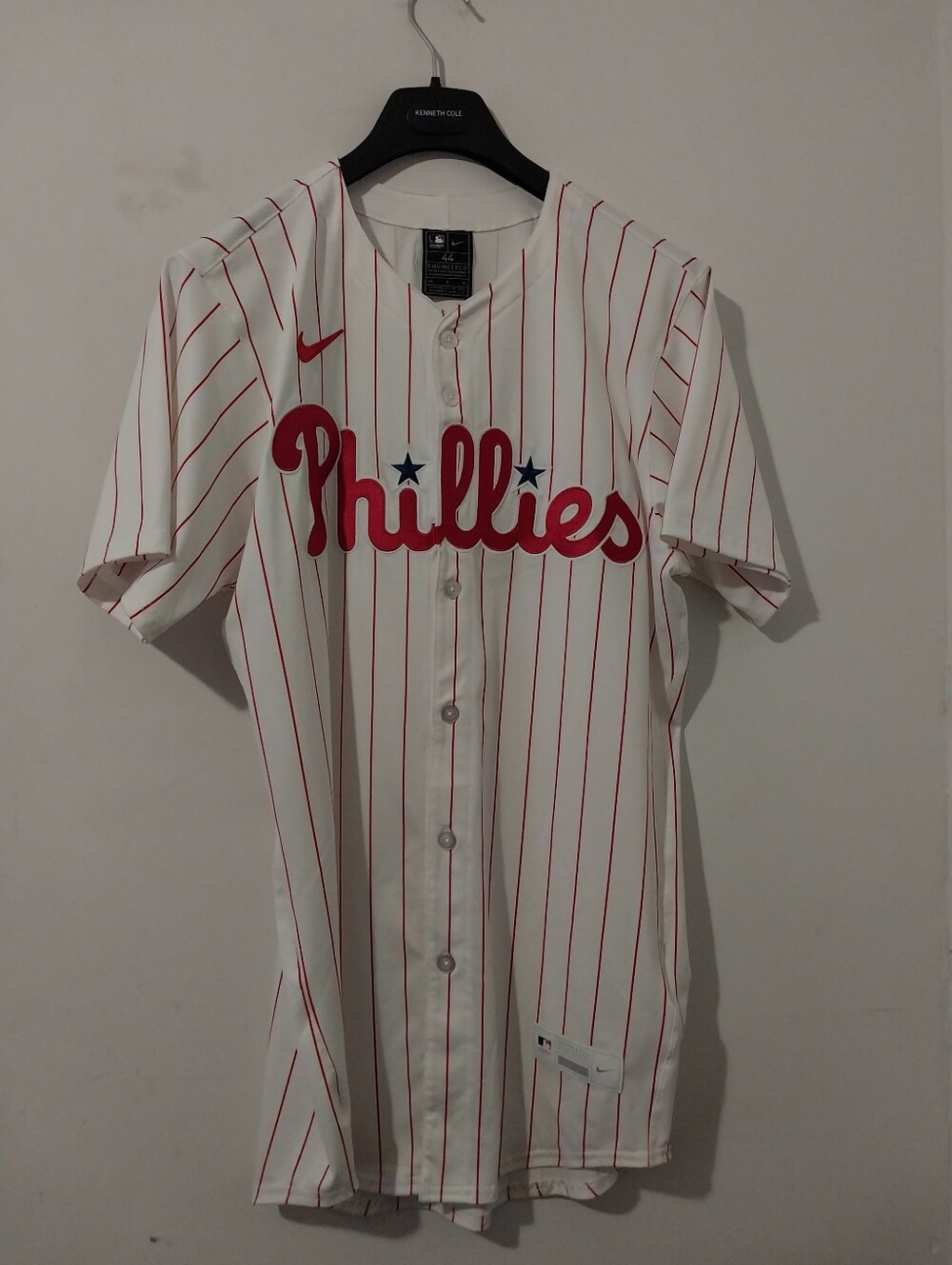 Nike Authentic Philadelphia Phillies Matt Strahm Size 44 White Jock Tag Usa